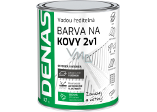 DENAS BARVA NA KOVY 2v1 antikorozní rychleschnoucí barva, 0250 palisandr, 700 g