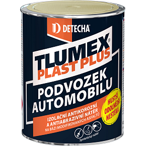 Tlumex Plast Plus antikorrosive Farbe für Auto und Unterbodenschutz, schwarz, 0,9 kg