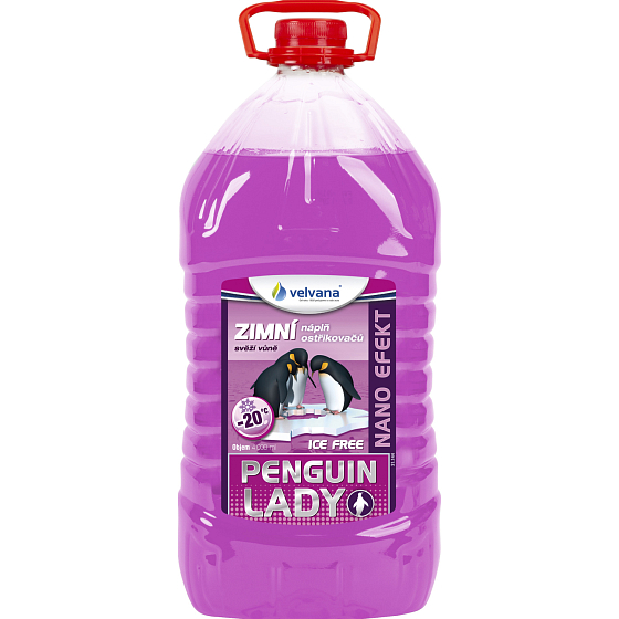 Velvana Penguin Lady Ice Free -20 °C, nemrznoucí směs do ostřikovačů 4 l