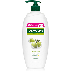 Palmolive Naturals Olive & Milk Duschcreme mit Pumpdose 750 ml