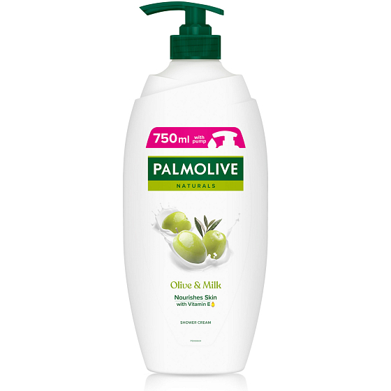 Palmolive Naturals Olive & Milk Duschcreme mit Pumpdose 750 ml