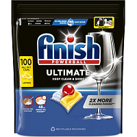 Finish Ultimate All in 1 Zitrone Tabletten für den Geschirrspüler, 100 Stück