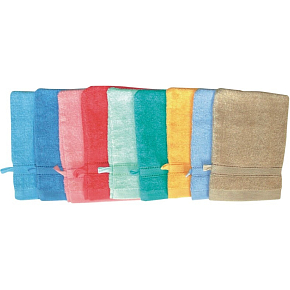 AbellA Frottier-Waschetlappen farbig verschiedene Farben, 21 × 14 cm, 1 Stück