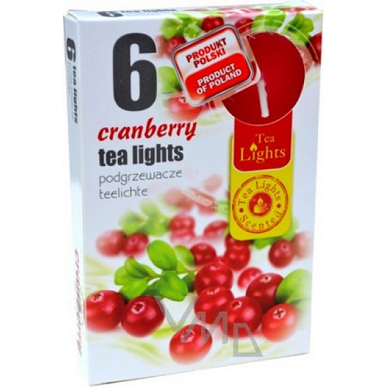 Teelichter Cranberry duftende Teelichter 6 Stück
