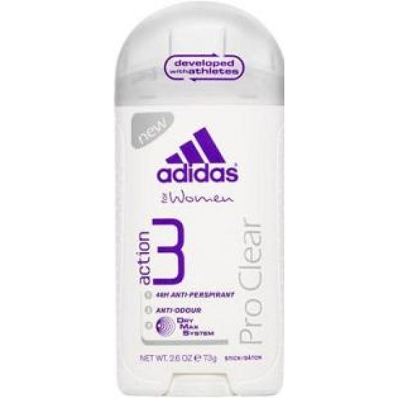 Adidas Action 3 Pro Clear Antitranspirant Deodorant Stick für Frauen 45 g