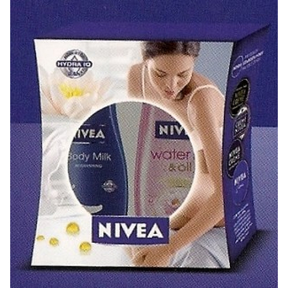 Nivea Water Lily & Oil Duschgel 250 ml + pflegende Körperlotion 250 ml Kosmetikset
