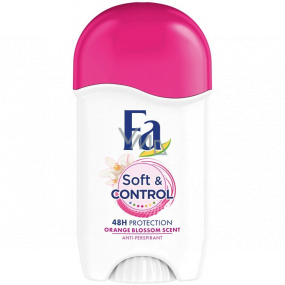 Fa Soft & Control Orangenblütenduft 48h Antitranspirant Deodorant Stick für Frauen 50 ml