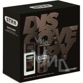 Str8 Discovery parfümiertes Deodorantglas für Männer 85 ml + Deodorantspray 150 ml, Kosmetikset
