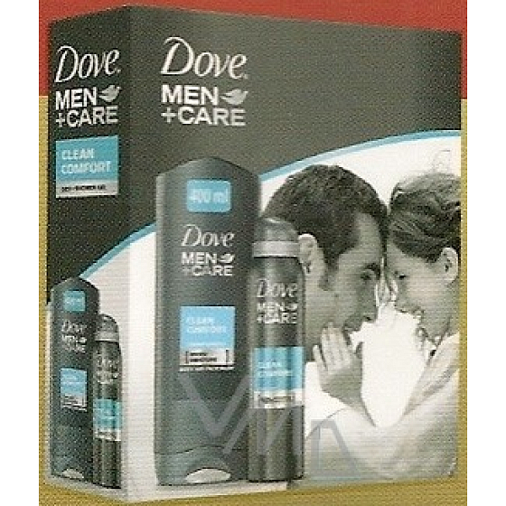 Dove Men + Care Comfort Deodorant Spray 150 ml + Duschgel 400 ml, Kosmetikset