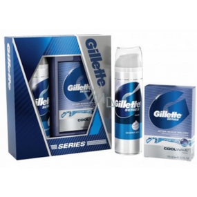 Gillette Series Sensitive Rasierschaum 250 ml + Cool Wave After Shave Splash 100 ml, Kosmetikset für Männer