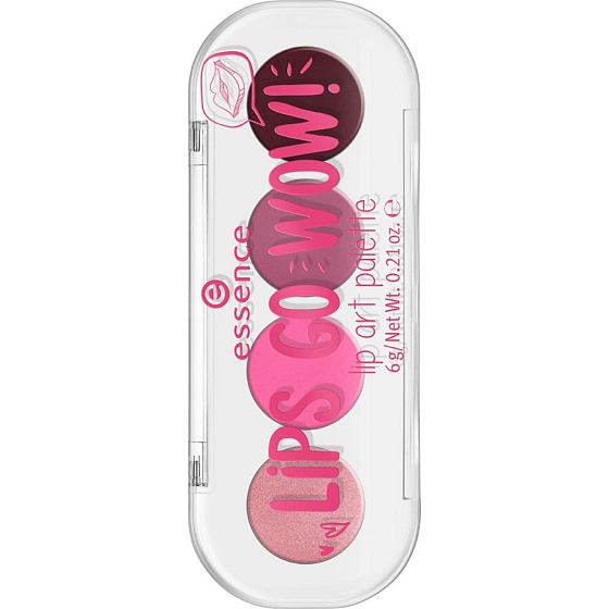 Essence Lips Go Wow! Lip Art Palette Lip Palette 01 Zeigen Sie Ihren Stil! 6 g
