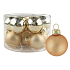 Goldglaskolben Set 2,5 cm 12 Stück
