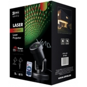 Emos Laserprojektor Rot + Grün + 5 m Netzkabel