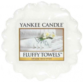 Yankee Candle Fluffy Towels - Flauschige Badetücher Duftwachs für Duftlampe 22 g