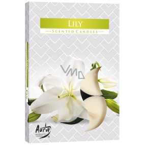 Bispol Aura Lily - Lily duftenden Teekerzen 6 Stück