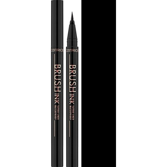 Catrice Brush Ink Tattoo Liner wasserdichter Eyeliner 010 Schwarz wasserdicht 1 ml