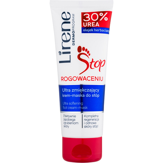 Lirene Stop 30% Harnstoff 2in1 Creme und Maske für Beine und geile Haut 75 ml