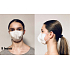 Crdlight Respirator FFP2 Gesichtsmaske für Kinder Junior weiß 10 Stück