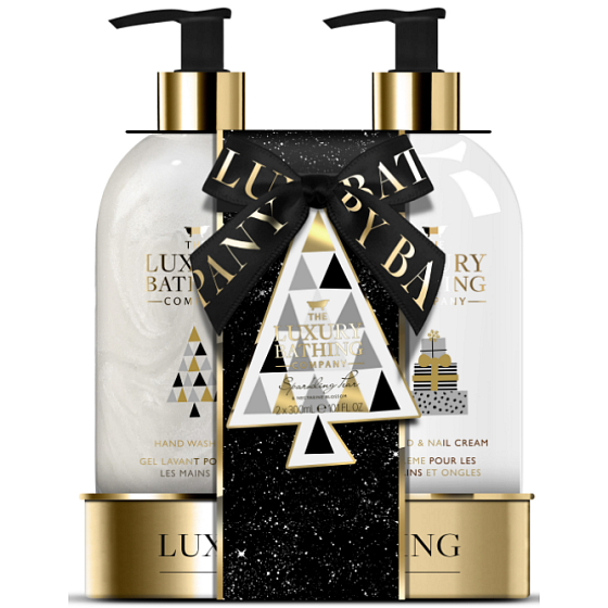 Grace Cole Sparkling Pear and Nektarine Blossom flüssige Handseife 300 ml + Hand- und Nagelcreme 300 ml, Kosmetikset für Damen