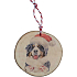 Bohemia Gifts Handgefertigtes Weihnachtsornament aus Holz Berner Sennenhund 6 cm