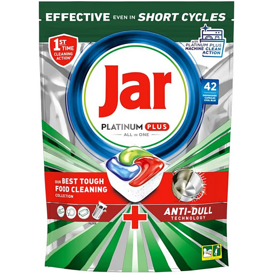 Jar Platinum Plus Machine Clean Action Geschirrspülmaschinen-Tabs 42 Stück