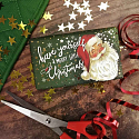 English Soap Santa Klaus - Orange & Zimt Weihnachten natürliche parfümierte Toilettenseife mit Sheabutter 190 g