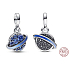Charm Sterlingsilber 925 Planet Saturn - Mini-Medaillon, Anhänger für Armband Weltraum