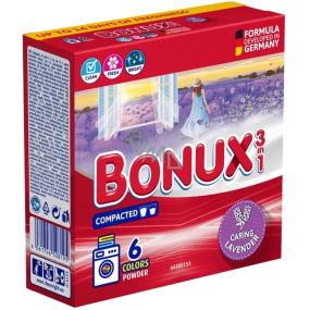 Bonux Color Caring Lavendel 3in1 Waschpulver für Buntwäsche 6 Dosen 390 g Bonux Color Caring Lavendel 3in1 Waschpulver für Buntwäsche 6 Dosen 390 g
