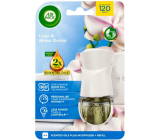 Air Wick Essential Oils Linen & White Orchid - Prádlo a orchidej elektrický osvěžovač vzduchu komplet 19 ml