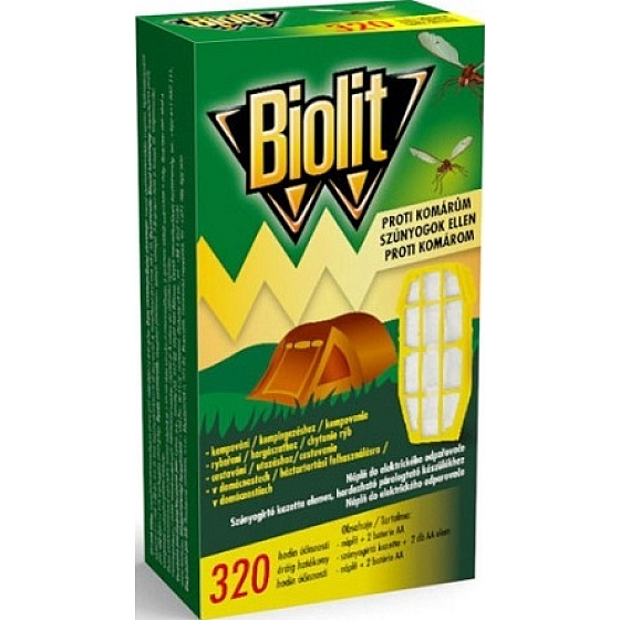 Biolit Anti-Moskito-Patrone für elektrischen Verdampfer 1 Stück + Batterie 2 Stück