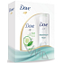 Dove Natural Touch Deodorant Spray 150 ml + Go Fresh Touch Gurke & Grüntee Duschgel 250 ml, Kosmetikset