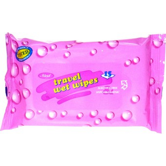 Nicol Travel Wet Wipes hypoallergene Travel Wet Wipes 15 Stück