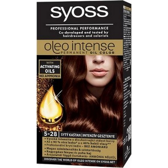 Syoss Oleo Intensive Farbe Ammoniumfreie Haarfarbe 5-28 Rich Chestnut