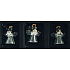 Glas Engel 3er Set mit goldenem Heiligenschein