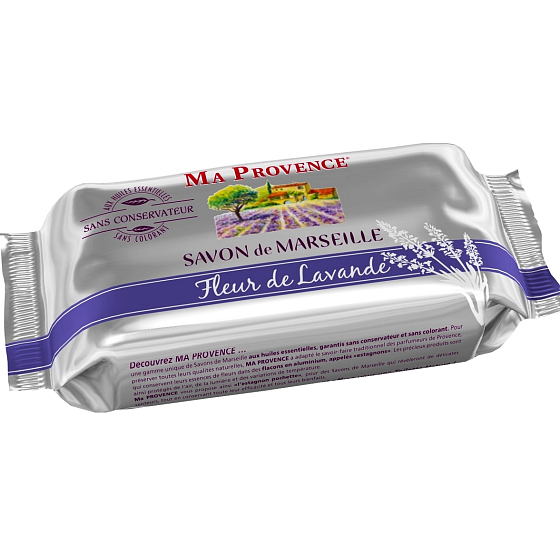 Ma Provence Bio Lavendel blüht echte Marseille Toilettenseife 200 g