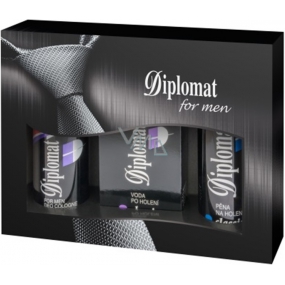 Astrid Diplomat Classic Rasierschaum 200 ml + Aftershave 100 ml + Deodorant Spray 150 ml, für Männer Kosmetikset