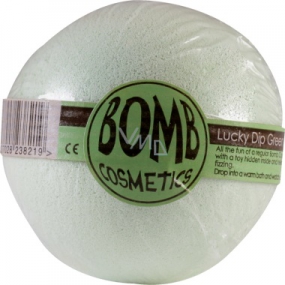 Bomb Cosmetics Green - Lucky Dip Green Sprudelnder Badeballist mit Überraschung für Kinder 160 g