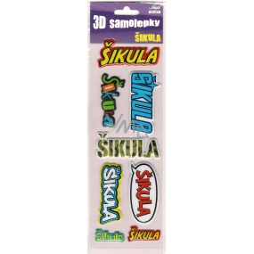 Nekupto 3D Aufkleber mit dem Namen Šikula 8 Stück