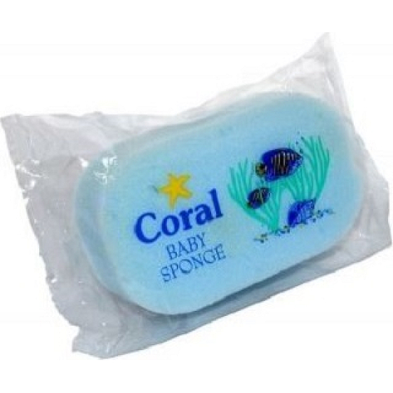 Coral Baby Sponge Badeschwamm in verschiedenen Farben 12,5 x 8 x 3,5 cm