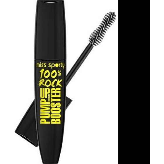 Miss Sports Pump Up Booster 100% Rock Mascara 001 100% Schwarz 12 ml
