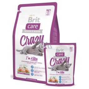 Brit Care Chicken + Reis 1-12 Monate für Kätzchen 2 kg Super Premium hypoallergenes Komplettfutter