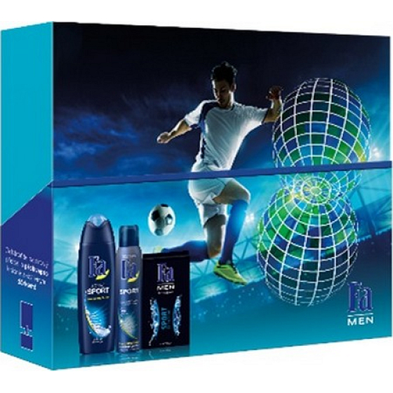 Fa Men Sport Duschgel für Männer 250 ml + Deodorant Spray 150 ml + Aftershave 100 ml, Kosmetikset