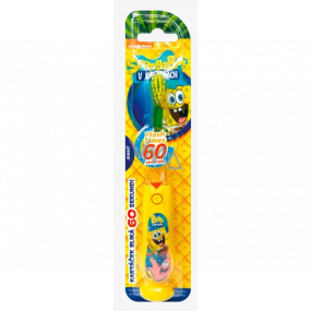 SpongeBob Weiche blinkende Zahnbürste für Kinder mit einem 1-Minuten-Timer