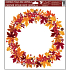Fensterfolie ohne Kleber Herbstkranz Nr.3 30 x 30 cm