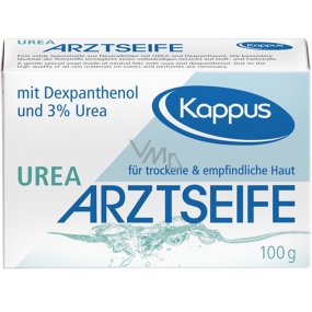 Kappus Harnstoff medizinische Toilettenseife ohne Parfüm und Farbstoffe für allergische Haut klar 100 g