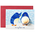 Bomb Cosmetics Fröhliche Pinguin-Weihnachten Weihnachtskarte mit Badebombe 50 g