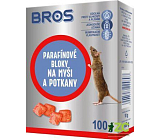 Bros Paraffinblöcke gegen Mäuse, Ratten und Wanderratten, 100 g