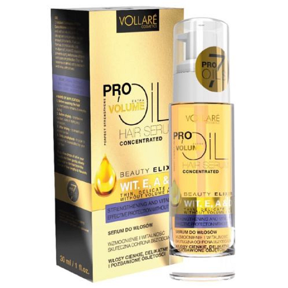 Vollaré Cosmetics PROils Extra Volumen Extra Volumen ohne Ladung Ölserum für feines und dünnes Haar 30 ml