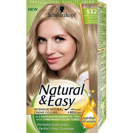 Schwarzkopf Natural & Easy Haarfarbe 532 Light Ash Fawn Pearl