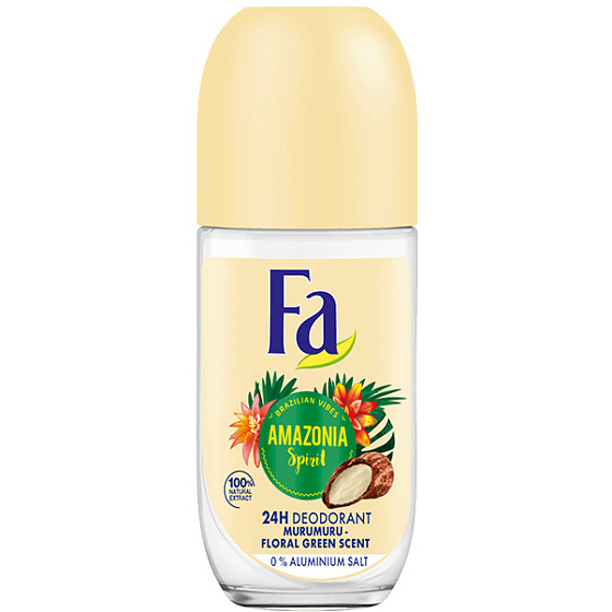 Fa Brazilian Vibes Amazonia Spirit Ball Antitranspirant Deodorant Roll-On für Frauen 50 ml
